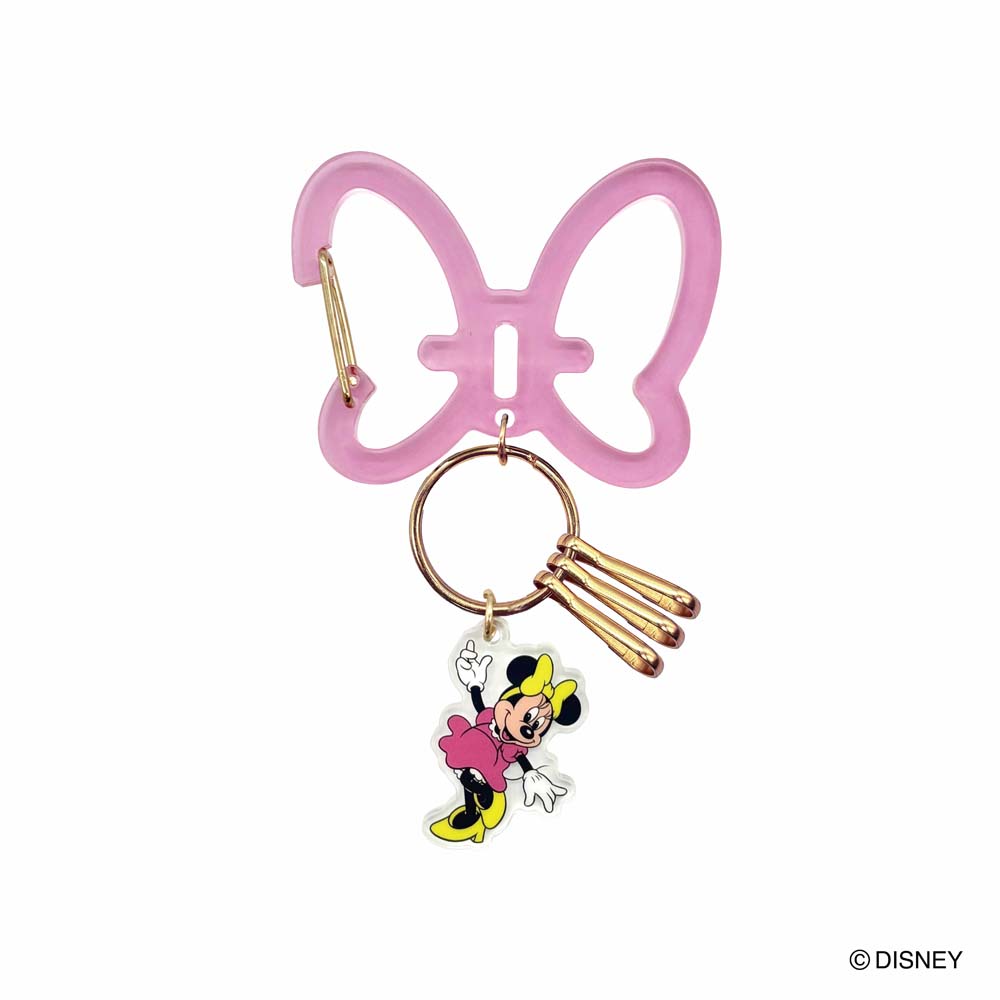ディズニー アクリルカラビナチャーム（ミニーマウス） – きゃらマルシェ