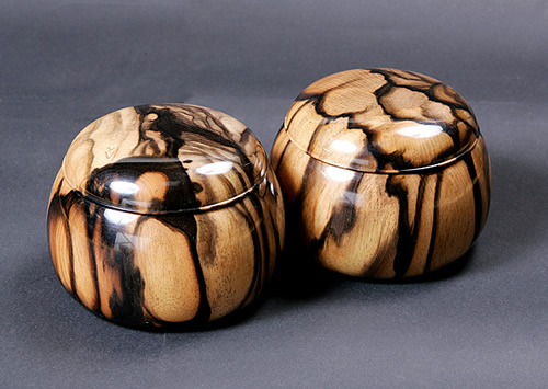 碁笥（棋子盒） - 【公式】黒木碁石店 - 日向特製蛤碁石・本榧碁盤の