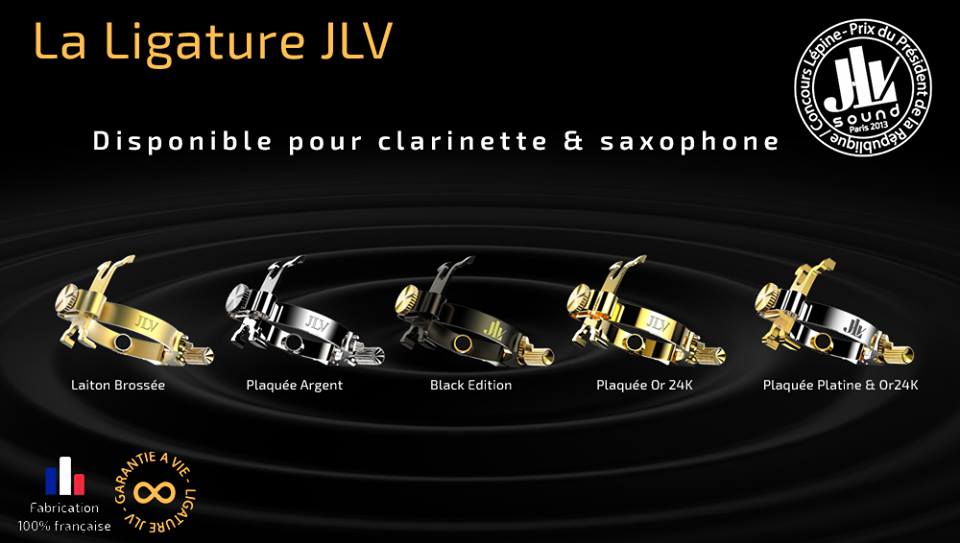 楽天市場】☆JLV アルトサックス用 リガチャー プラチナメッキ ラバー