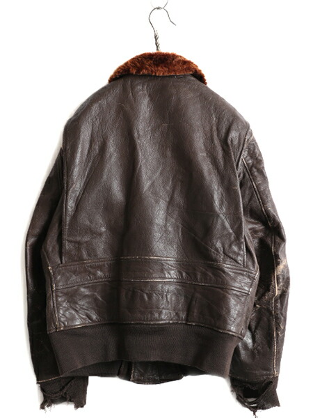 楽天市場】60s ☆ US NAVY 米軍実物 本革 レザー G-1 フライト