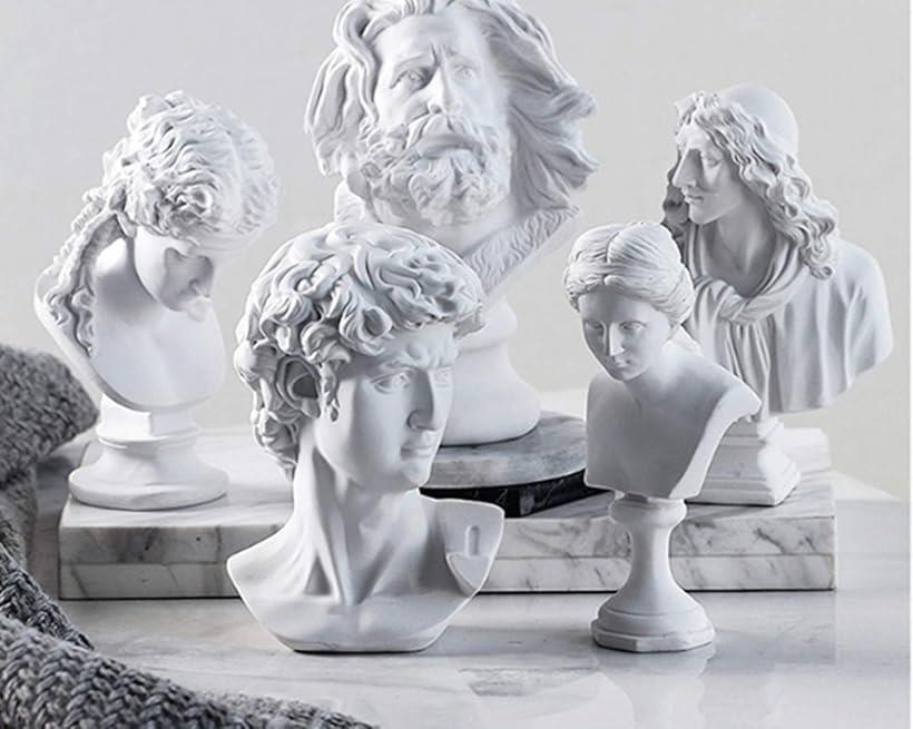 楽天市場】自宅が美術館 石膏像風 人物像 シリーズ 割れにくい カケ