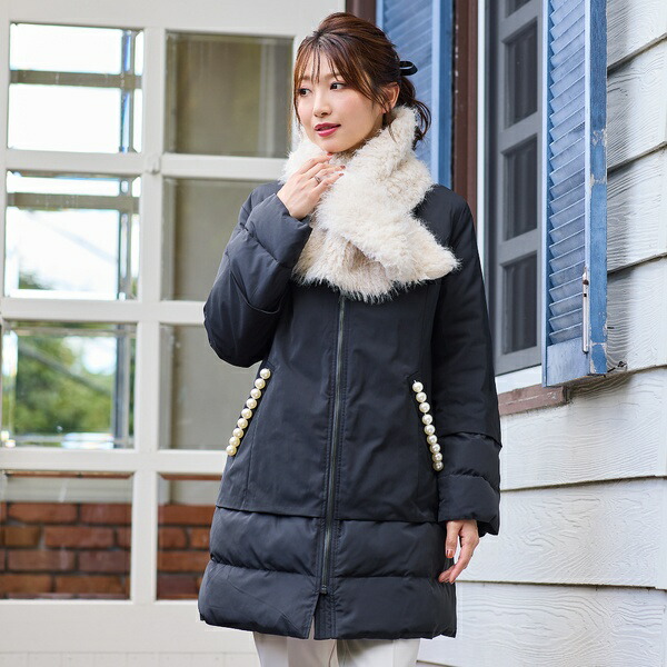 楽天市場】異素材切替ダウンコート／ローズティアラ（Rose Tiara