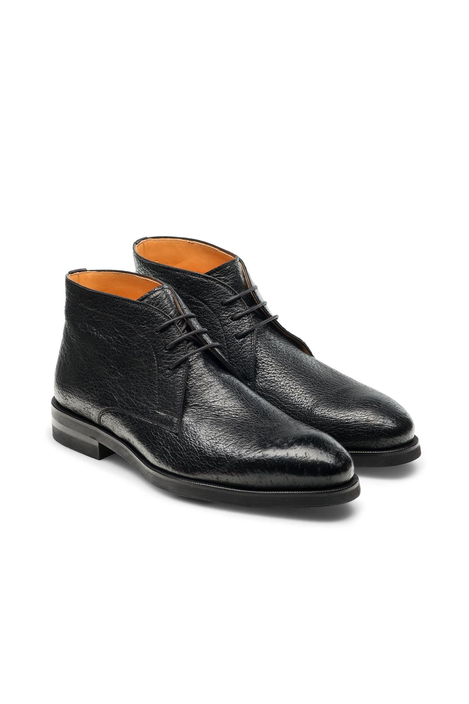 Magnanni Tacna 24716 Black Peccary Leather Chukka Boots (MAGS1106