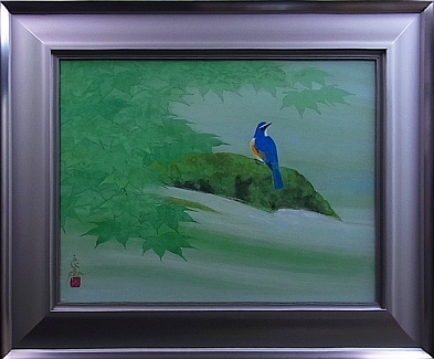 野々内良樹 緑映 瑠璃鶲 | 有限会社 ギャラリー瑞鳳