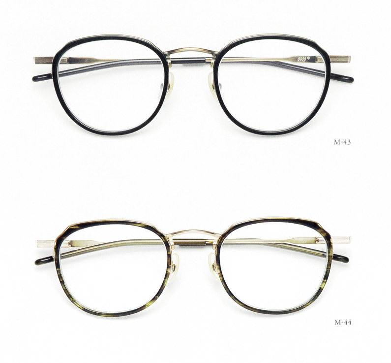 999'9(フォーナインズ)ミックスメガネフレーム M-43 カラー6932 ダーク