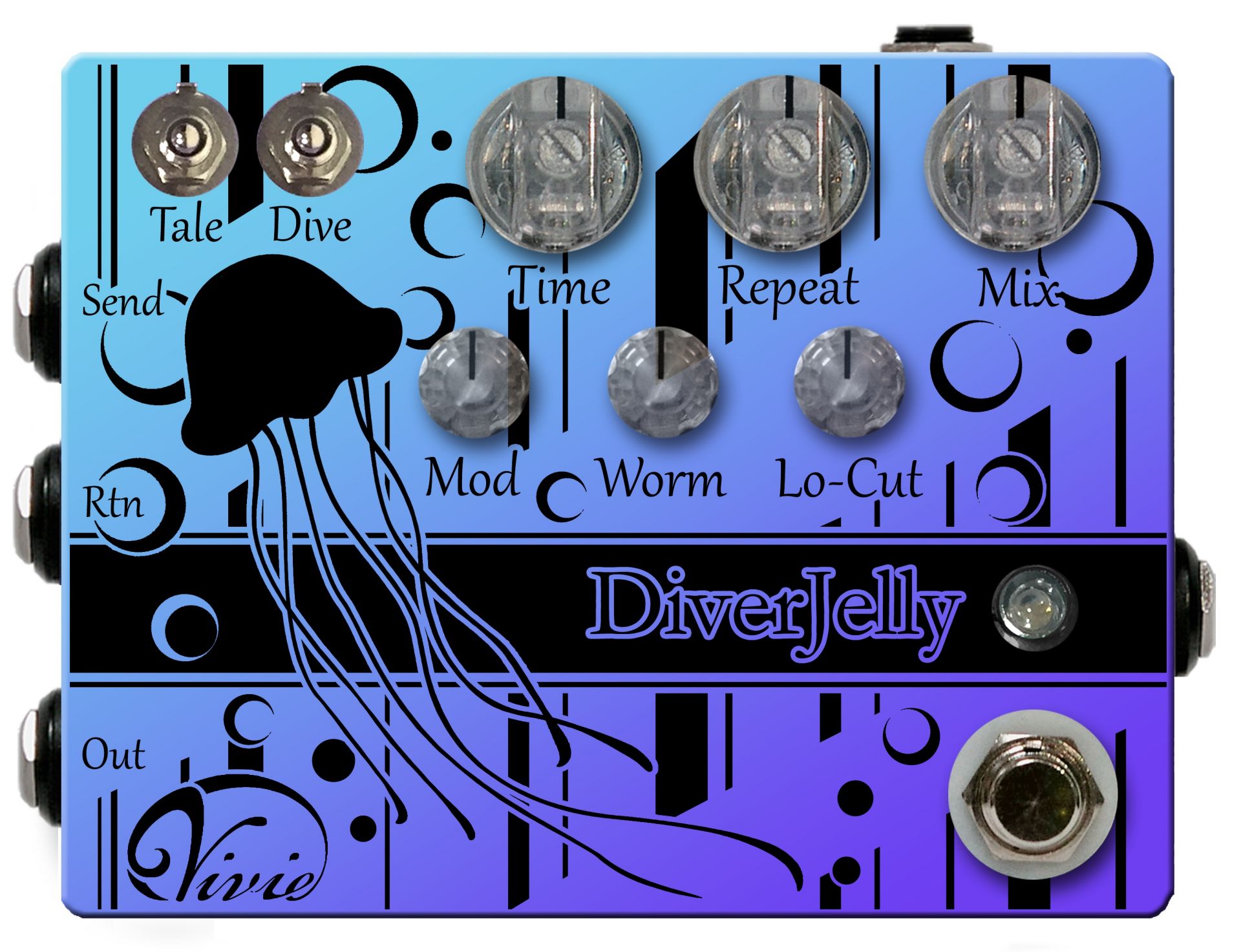 エフェクター】Vivieの新作ディレイペダル、Diverjelly入荷しました