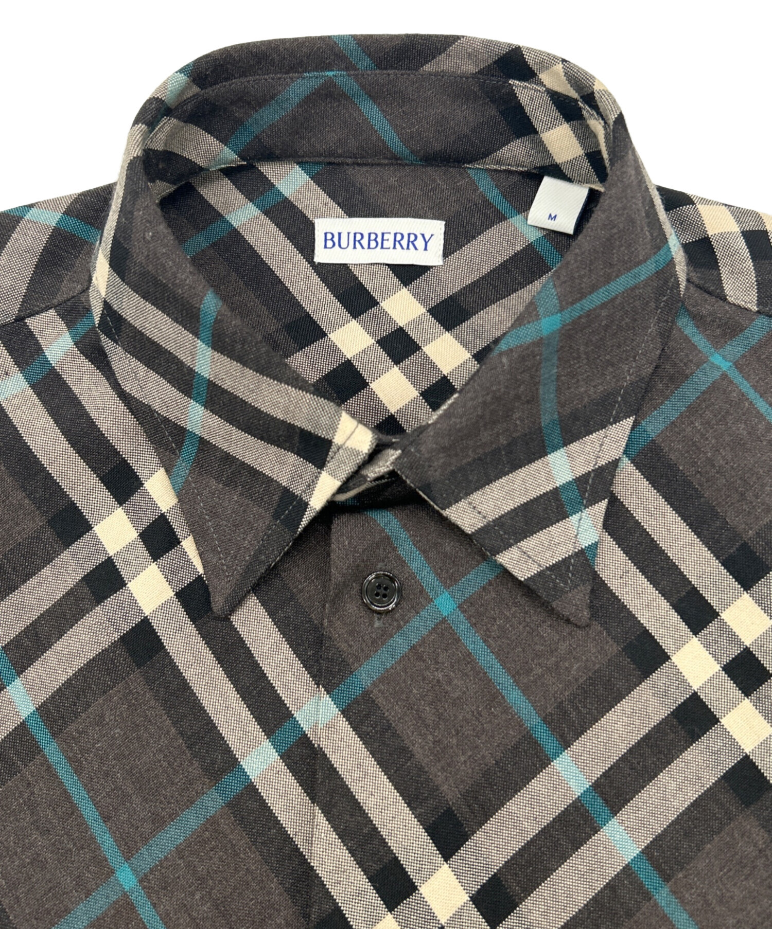 中古・古着通販】BURBERRY (バーバリー) 長袖シャツ グレー サイズ