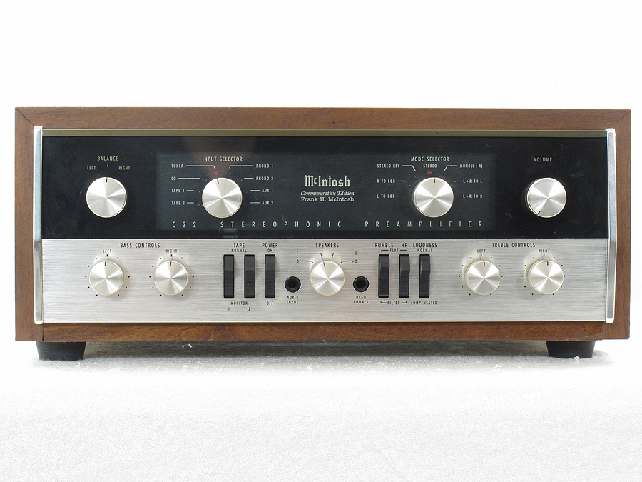 マッキントッシュ Mcintosh C22復刻 真空管プリアンプ @24348 / 中古