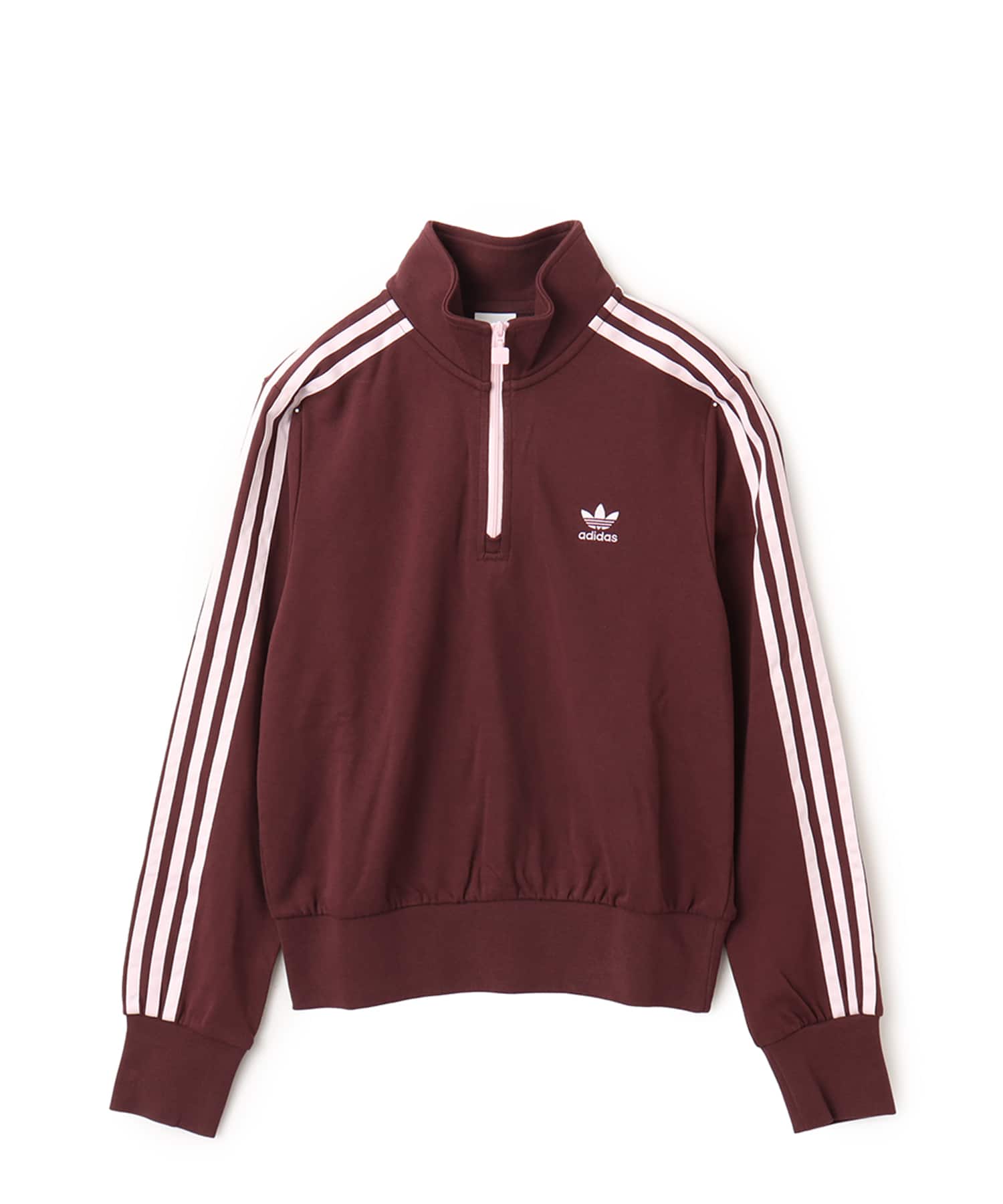 adidas CROP HALFZIP SWEAT オーロラルビー（アディダス クロップ