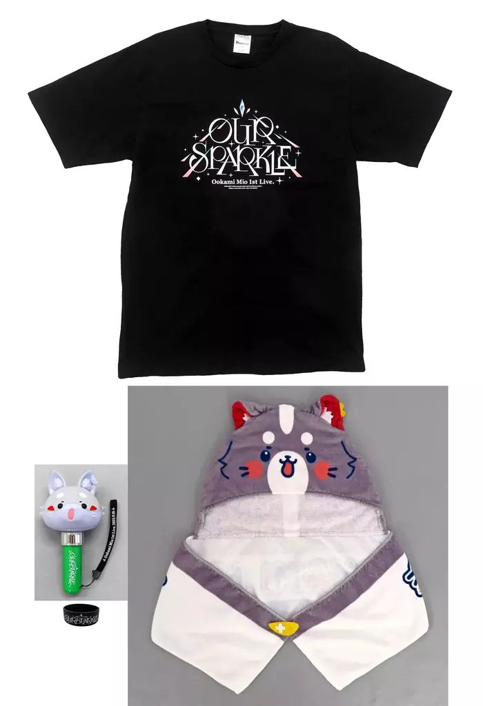 中古】グッズセット 大神ミオ 応援セット(特典ラバーバンド付属