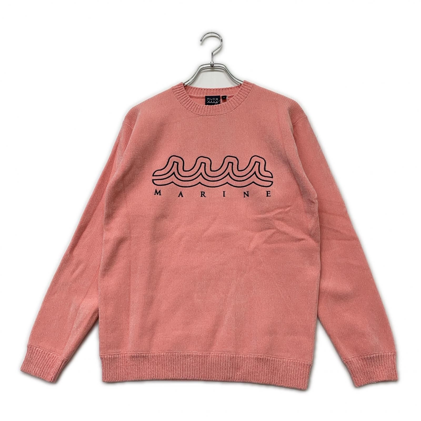 未使用品 メンズ ムータマリン muta MARINE ニット 4(S) ピンク クルー