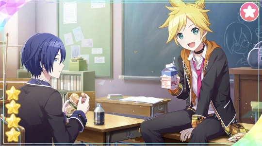 プロセカ】[放課後のひととき]鏡音レンのカードイラストと衣装