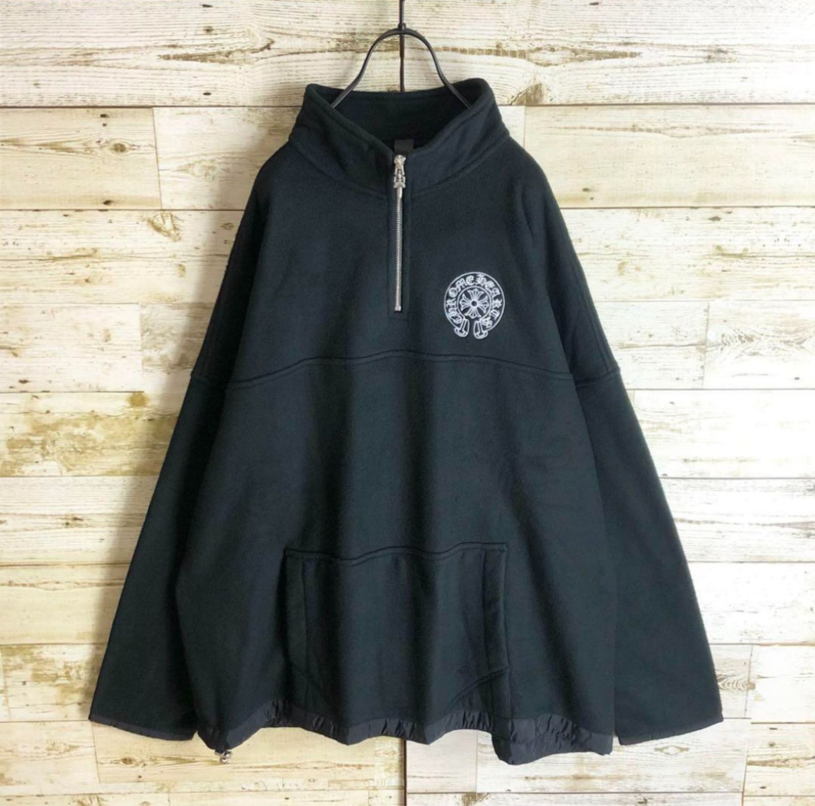 CHROME HEARTS クロムハーツ ハーフジップ フリース 刺繍 タガージップ
