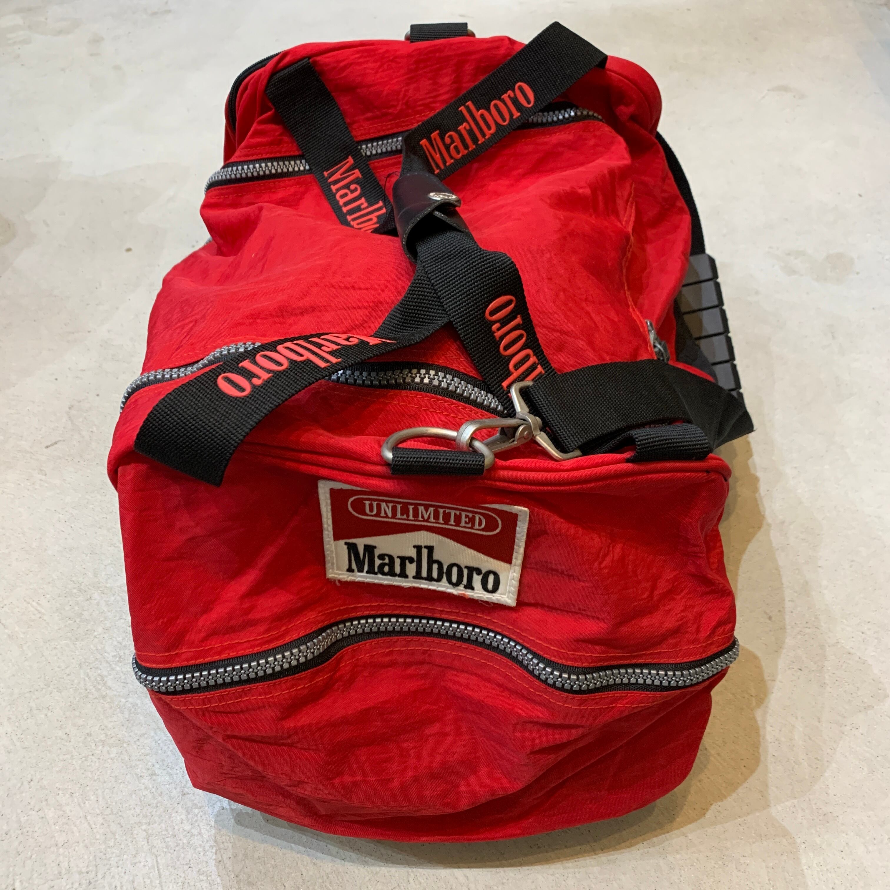 レア 90s Marlboro マルボロ ボストンバック 2way リュック付き | 古着