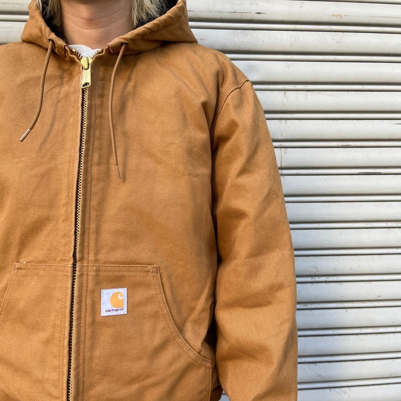 carhartt USA カーハート アクティブジャケット ダック ブラウン M