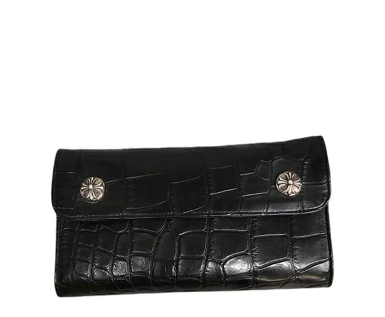 CHROME HEARTS Wave Cross Ball Wallet Alligator クロムハーツ