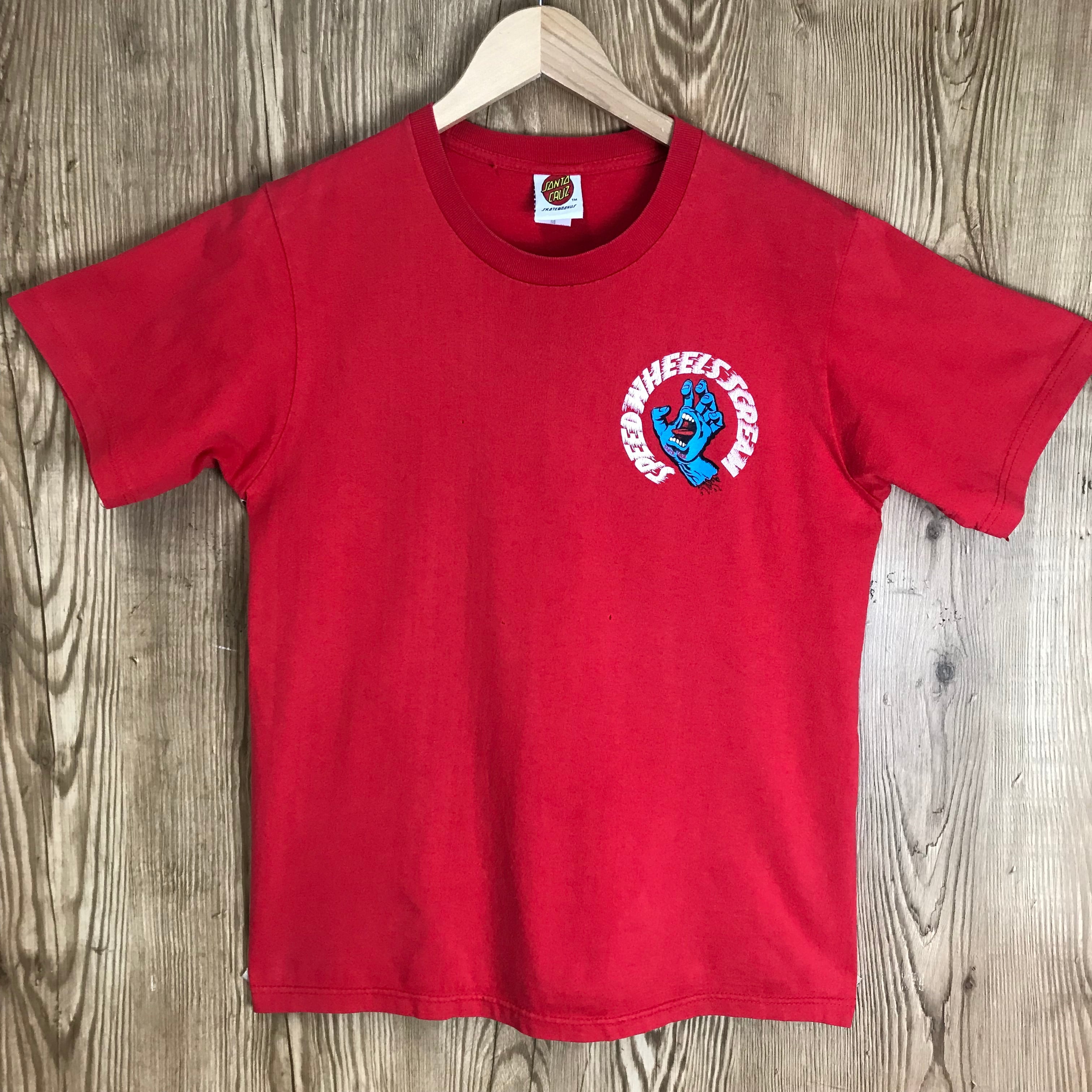USA製 90s VINTAGE SANTA CRUZ スクリーミングハンド 両面プリント