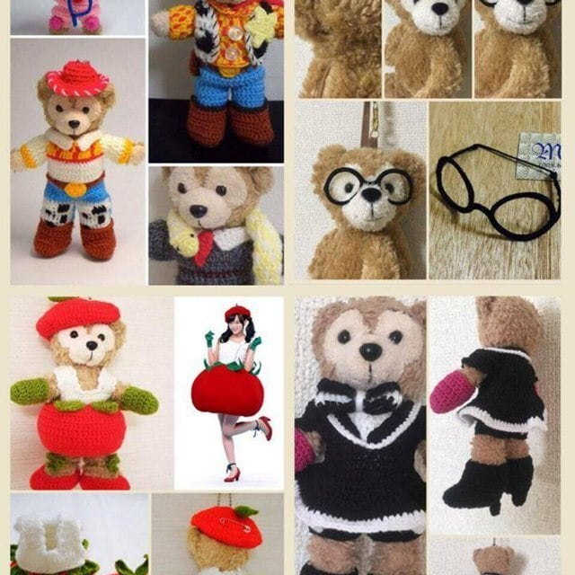 Monz 100% handmade 衣装オーダーメイド （ぬいば14cm用）ダッフィ