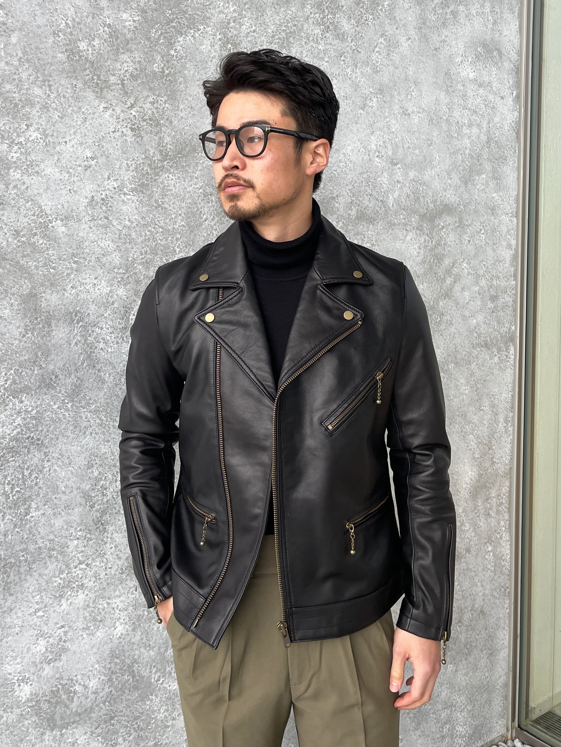 シープスキンダブルライダース【羊革】 | Wide Range