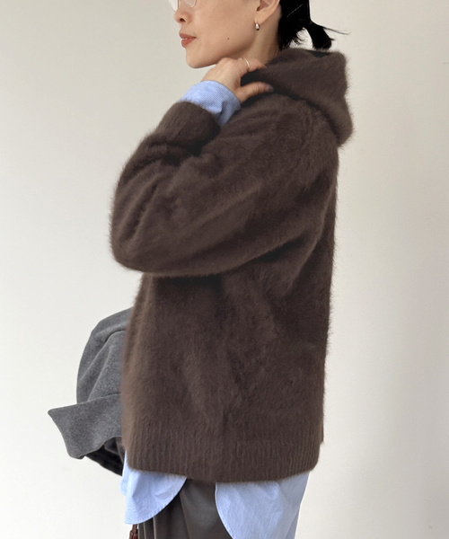 AP STUDIO（エーピーストゥディオ）の「フォックスカシミヤフーディ