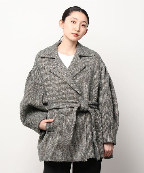 CLANE（クラネ）の「MIX LOOP TWEED BOX COAT（テーラードジャケット