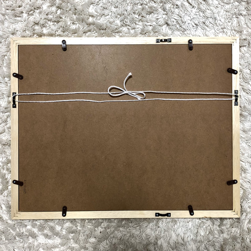 美瑛・青い池04」アクリル画 原画 風景画 額縁付 F4サイズ 絵画 Oni