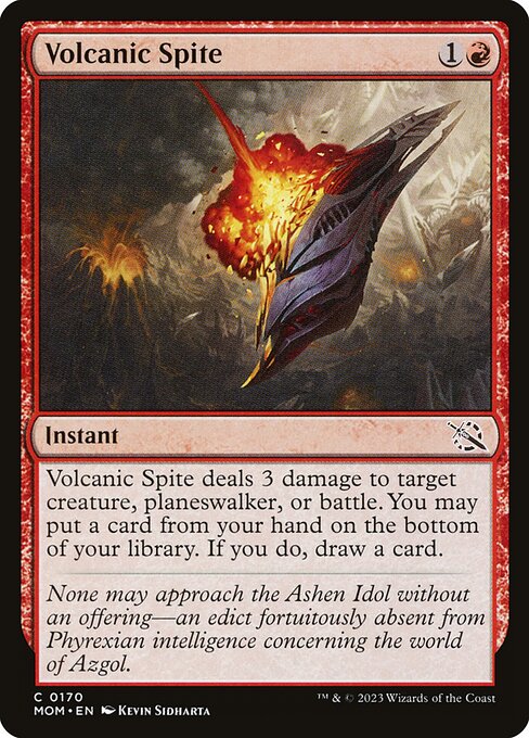 Volcanic Spite · March of the Machine (MOM) #170 · Scryfall Magic