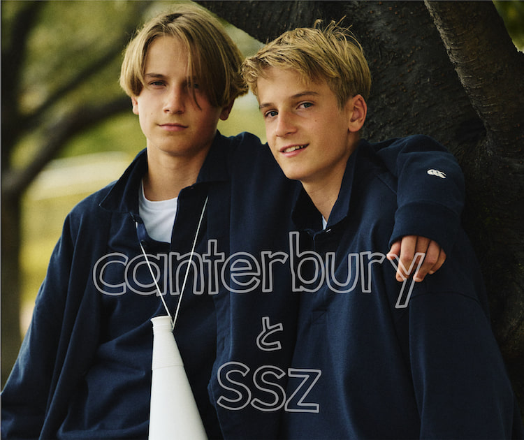 SSZ〉とラグビー日本代表のオフィシャルパートナーの〈canterbury〉が