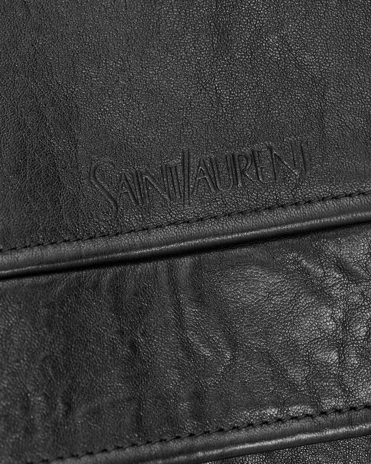 Saint Laurent《ボンバージャケット》ラムスキン ブラック 直営 (Saint