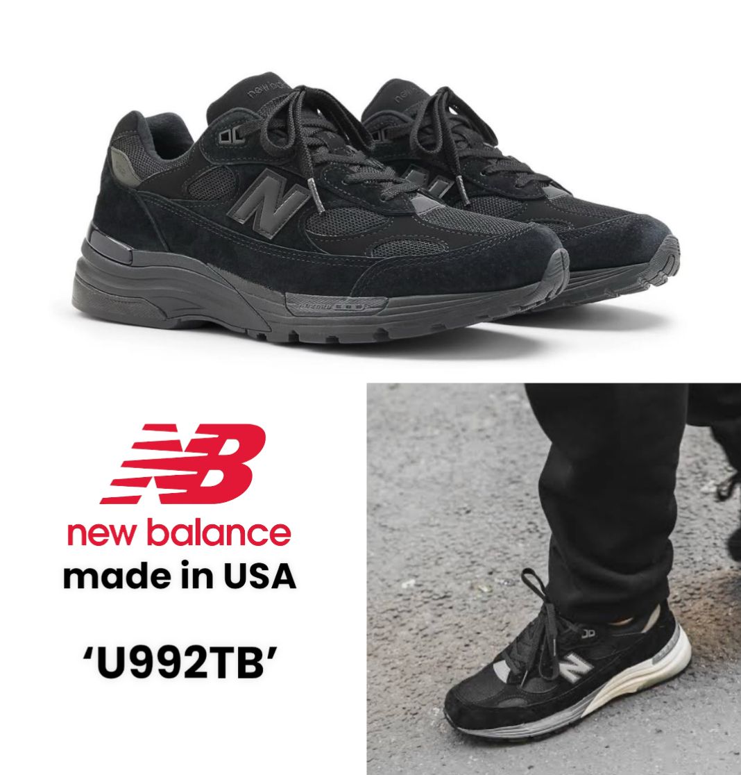 New Balance ☆ made in USA U992TB 'Triple Black' (New Balance