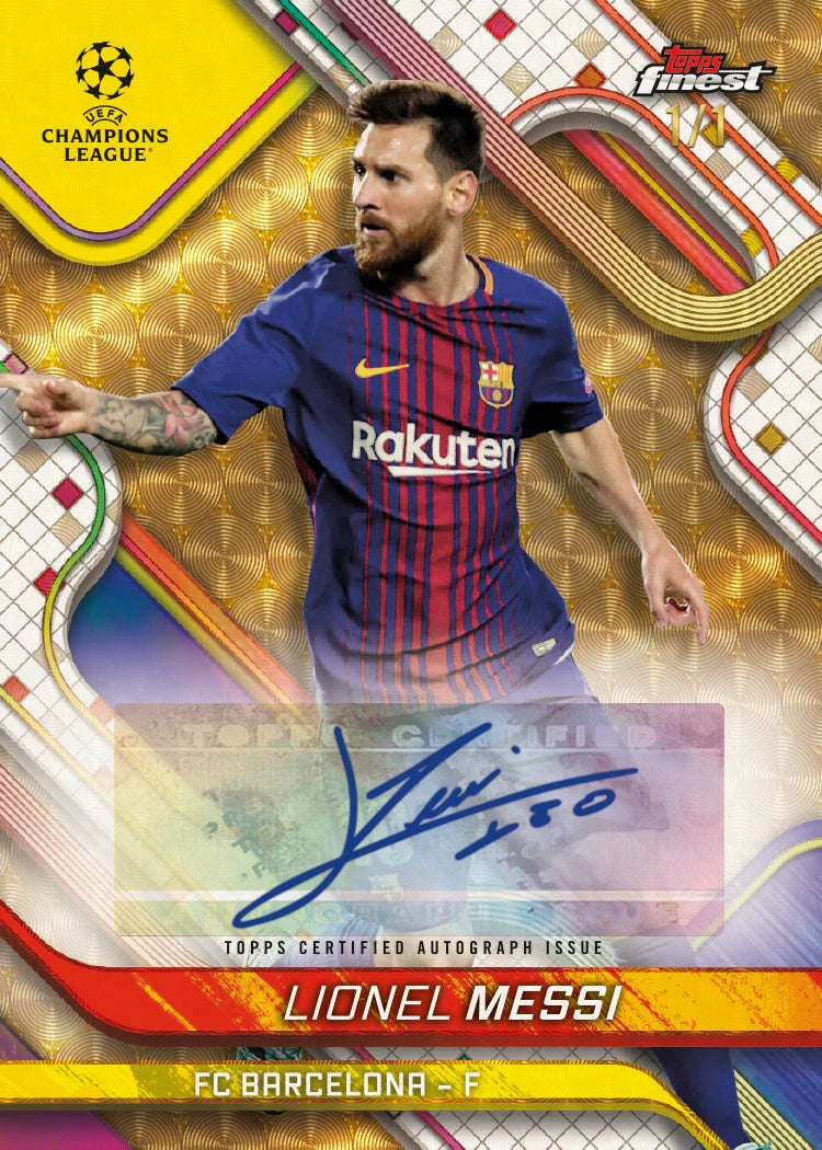 2024-25 Topps Finest UEFA Club Competitions Hobby Box