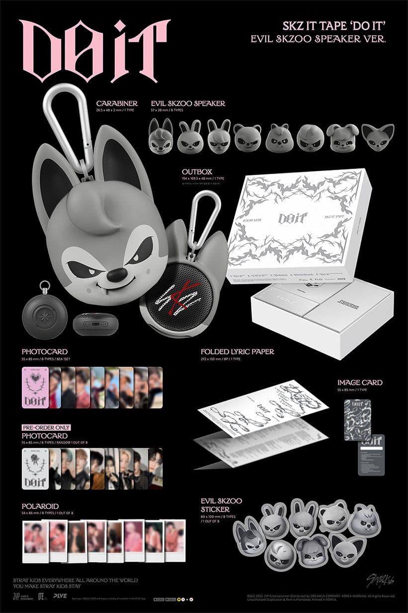 STRAY KIDS - SKZ IT TAPE [DO IT] (EVIL SKZOO SPEAKER VER.)