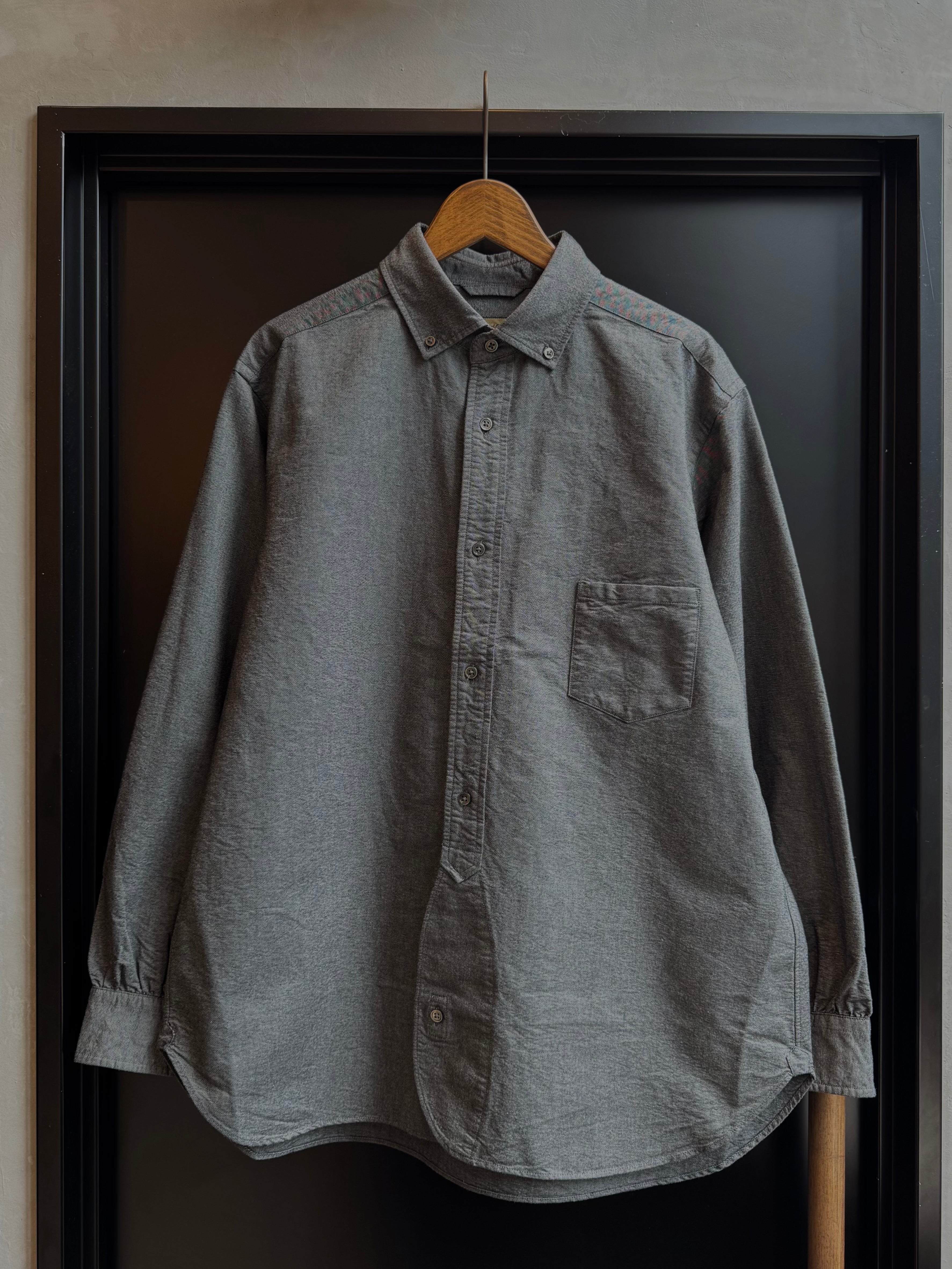 秋めいた頃に最適な一着》BRITISH OFFICERS SHIRT TYPE2 BK