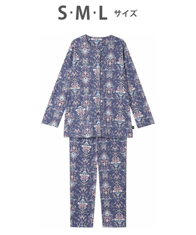 パジャマ 長袖 長ズボン 綿100%(本体) ミントン レディース NDX541