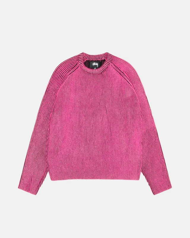 HAIRY STRIPE CREW SWEATER | Parallel