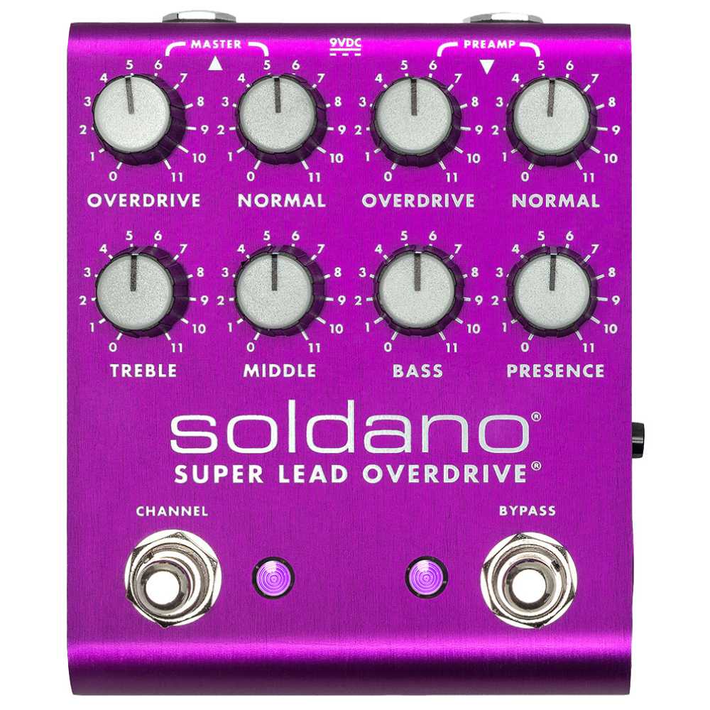 Soldano ODとクランチを1つのペダルで「SLO PLUS Pedal」発売！