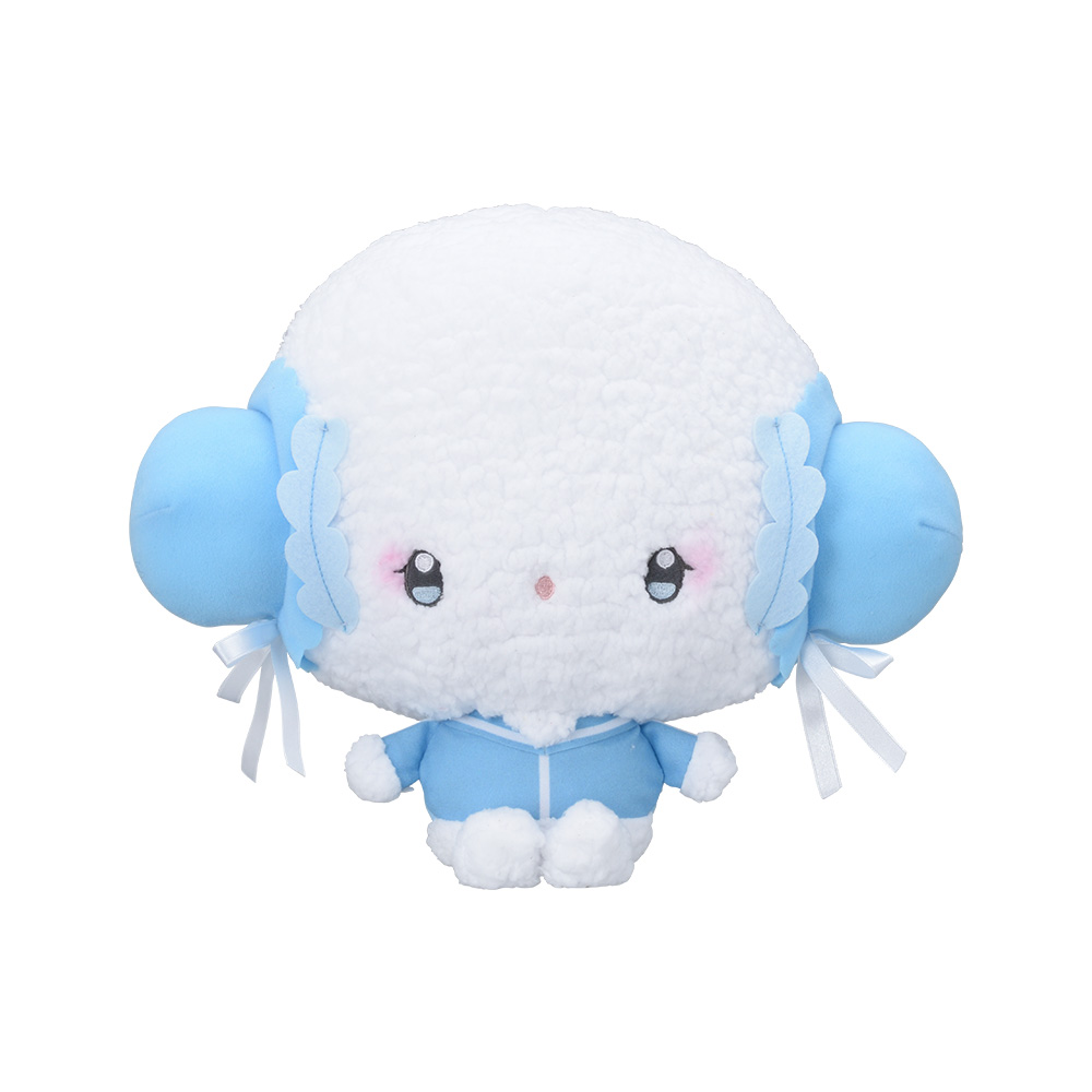 こぎみゅん」の大きなぬいぐるみと「KIRIMIちゃん.」のマスコット