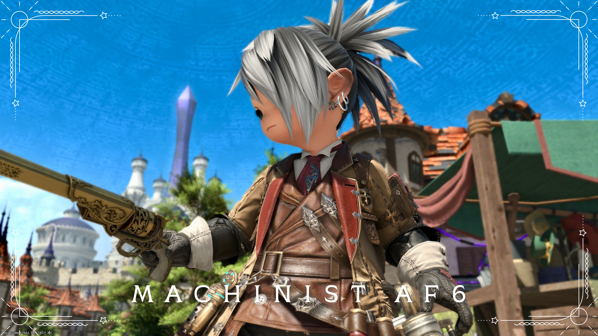 機工士のAF6装備・荒野の自警団衣装『フォアライダー』(ララフェル男子