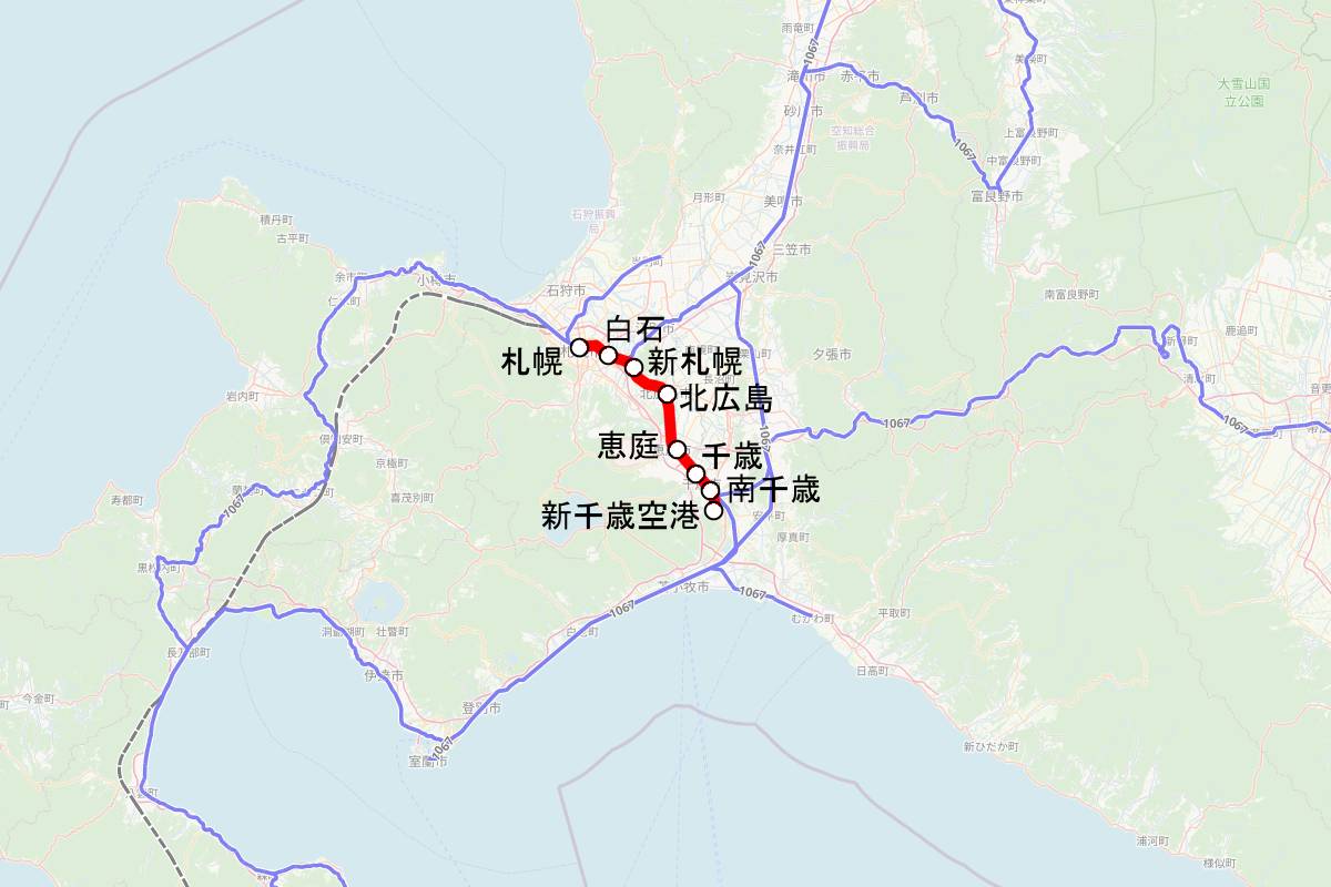 函館本線・千歳線の高速化：札幌～新千歳空港 | 未来鉄道データベース