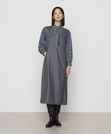 2WAYストレッチフラノ ジャンパースカート（01-11OI02-204）｜K.T