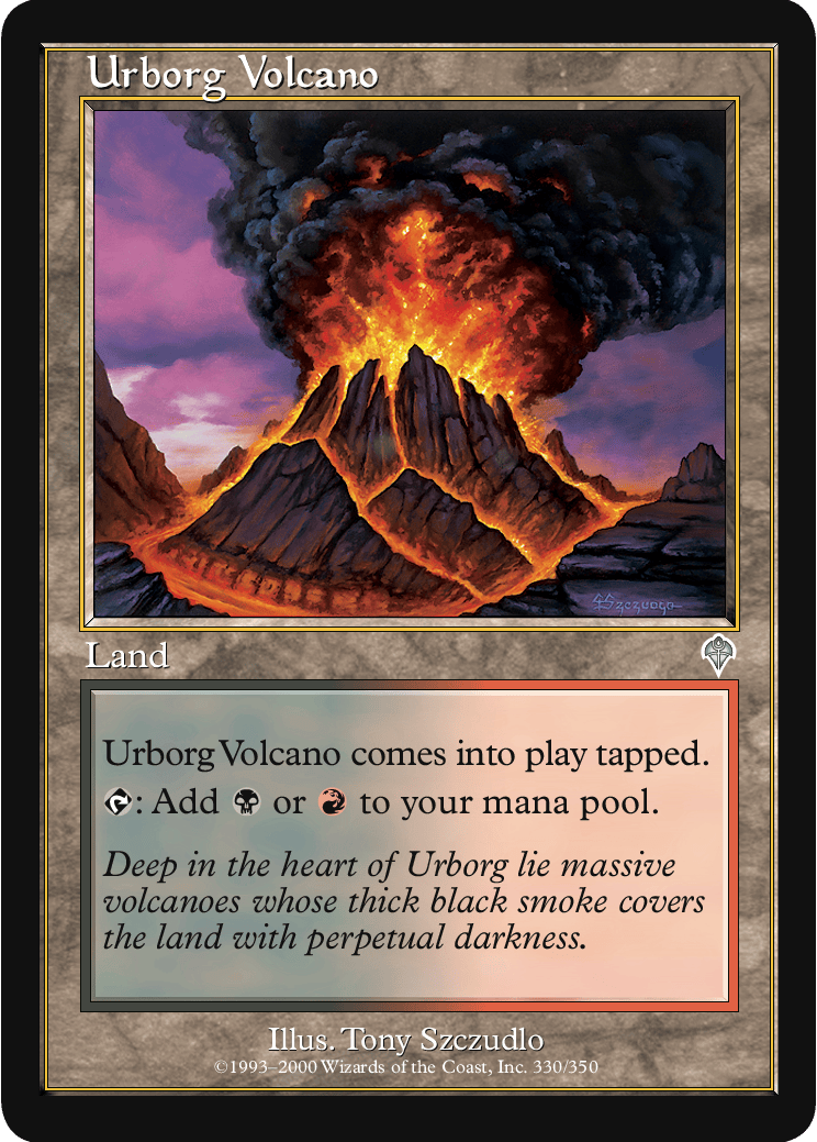 Urborg Volcano MTG - Invasion #330 (English) | Magic: The Gathering