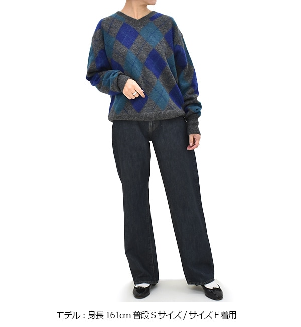 25AW】THE SHINZONE シンゾーン ARGYLE KNIT PULLOVER アーガイル