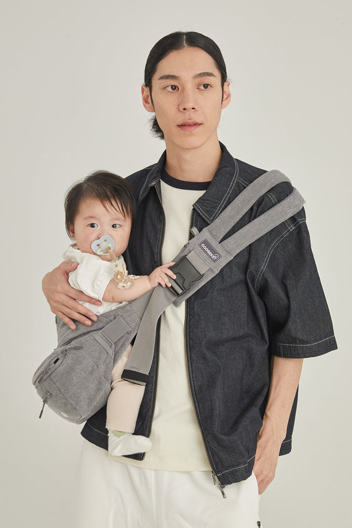 グスケット365抱っこ紐Plus【抱っこ紐+バッグ】グレー – GOOSEKET.JP