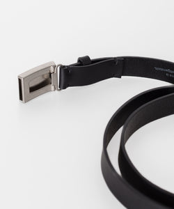ssstein / シュタイン】LEATHER BELT (PLAIN BUCKLE) - BLACK | 公式