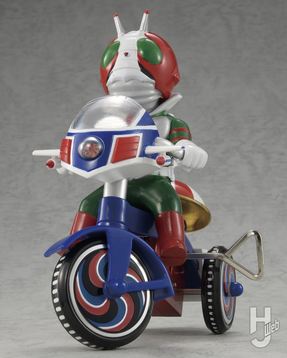 EX三輪車」シリーズ新作は「仮面ライダーV3」＆「ライダーマン」が