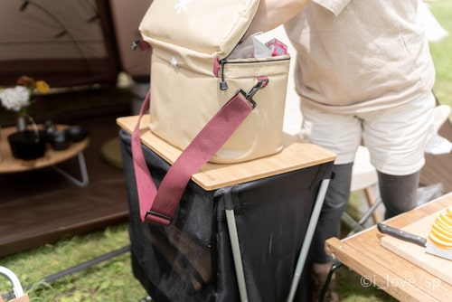 スノーピークのメッシュラックスタンドの収納はボックス内だけじゃない！？