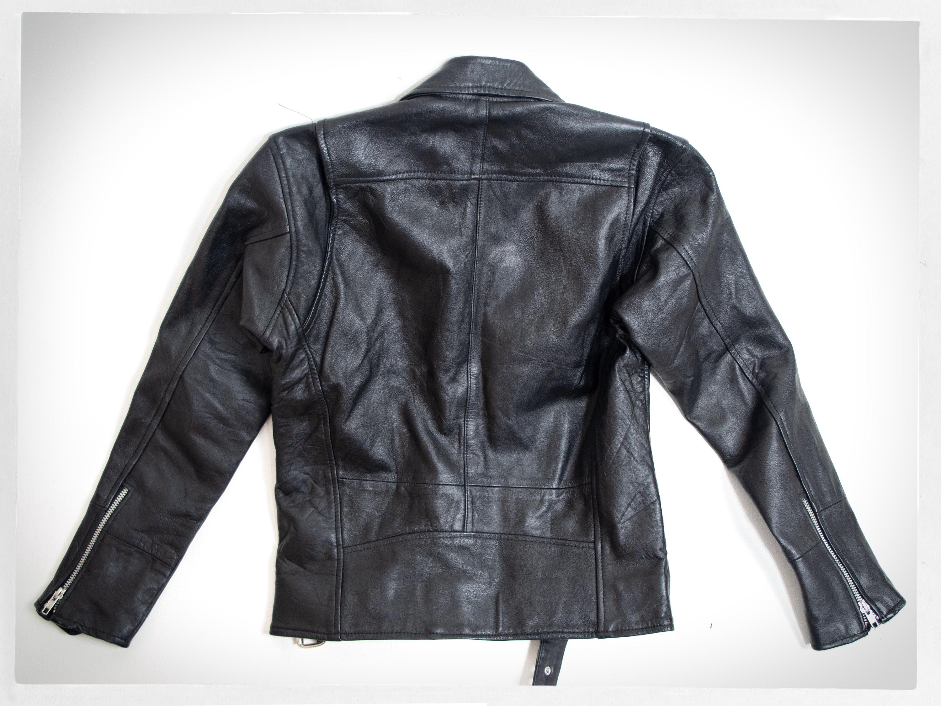 Retro 90s Leather Jacket, 90s Motorcycle Jacket, Biker Jacket