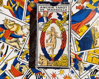 Antique Marseille Tarot Deck — Museum Reconstruction — 78 Cards - Etsy