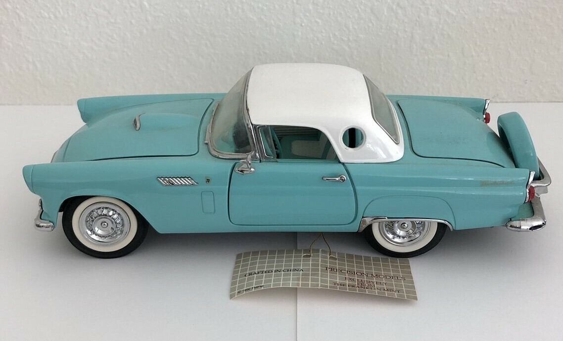 Vtg 1992 Franklin Mint Precision Models 1956 Ford Thunderbird Die
