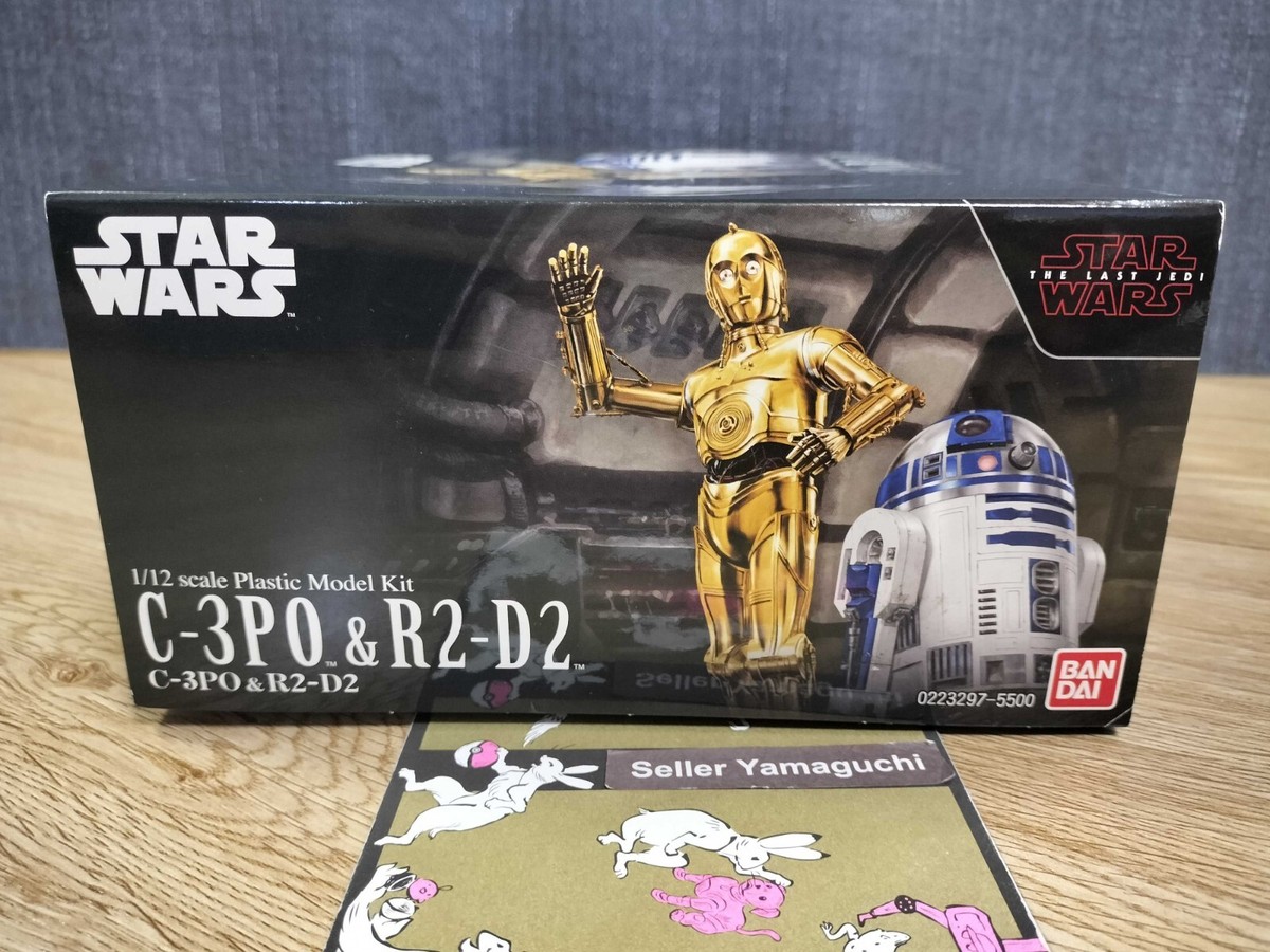Star Wars The Last Jedi C-3PO R2-D2 1/12 Scale Plastic Model Kit